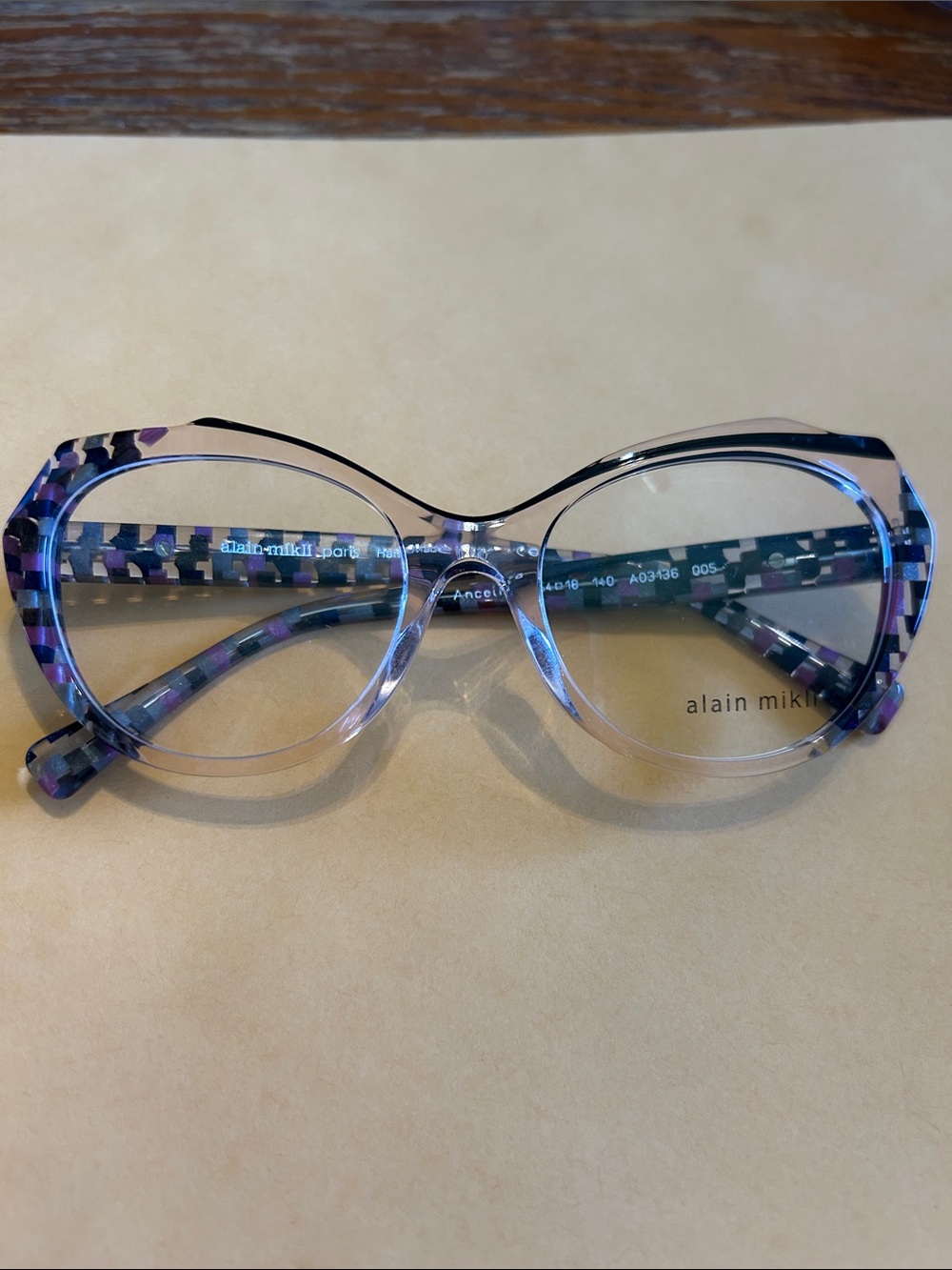 alain mikli Women's Purple Patterned Glasses